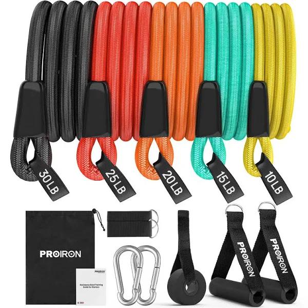 PROIRON Resistance Bands Set, Exercise Resistance Bands Men Women, Resistance Bands with Handles, Fitness Resistance Tubes, Door Anchor, Workout Bands