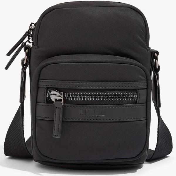 Country Road Recycled Polyester Crossbody Bag in Black