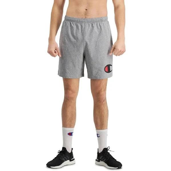 Champion Men's Big C Jersey Short, Oxford Heather, Medium