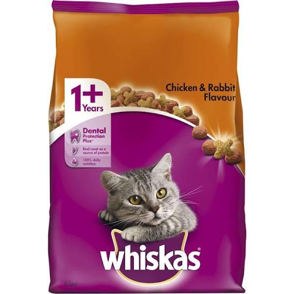 Whiskas Dry Cat Food Chicken / Rabbit 6.5kg