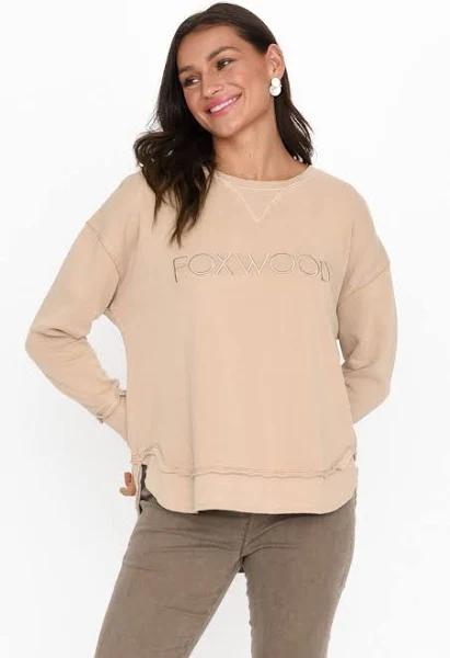 Foxwood - Womens Jumpers - Simplified Crew Oatmeal