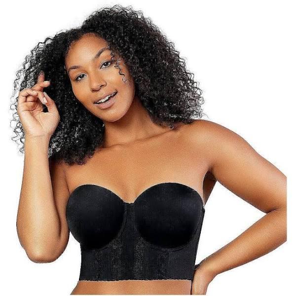 Parfait Elissa Seamless Padded Longline Strapless Bra - Black - 16GG