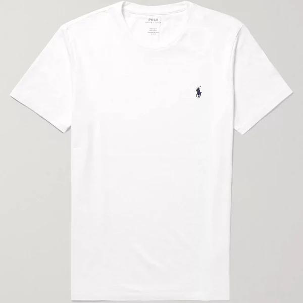 Polo Ralph Lauren Slim Fit T-Shirt L White Cotton