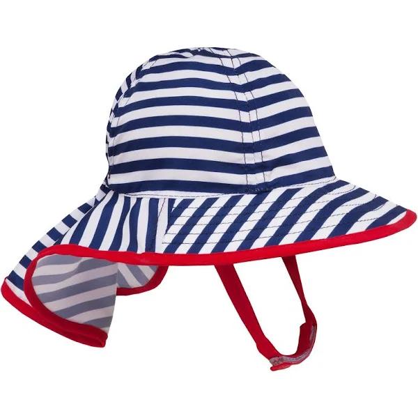 Sunday Afternoons Infant Sunsprout Hat (Navy/White Stripe)