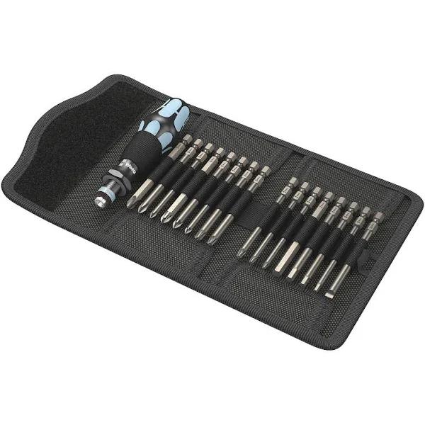 Wera Kraftform Kompakt 60 17 Piece Stainless Bit Set in Pouch