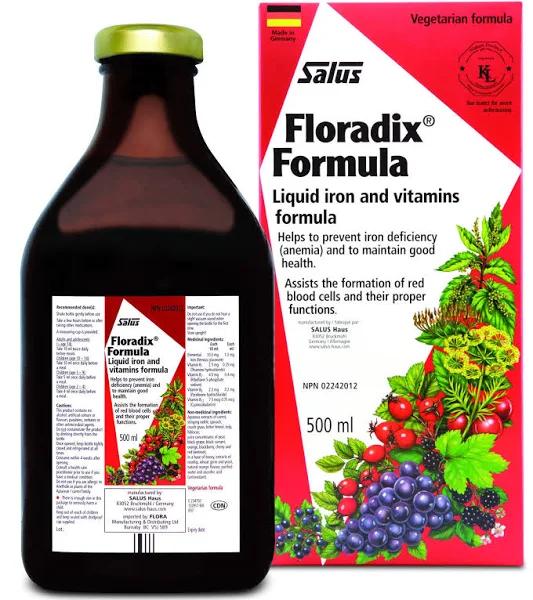 Floradix Liquid Iron Formula 500ml