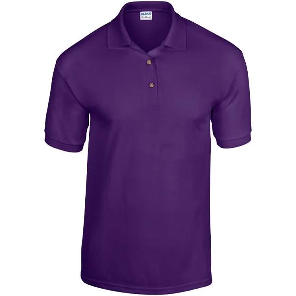 Gildan Men's DryBlend Jersey Short Sleeve Polo Shirt Purple S