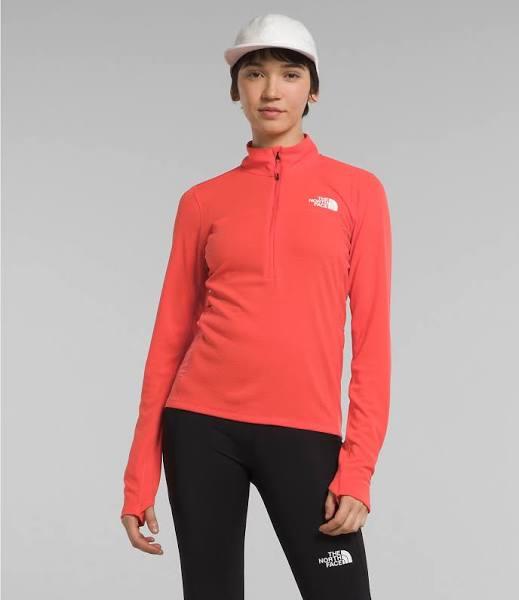 The North Face Womens Sunriser 1/4 Zip Top Orange XL