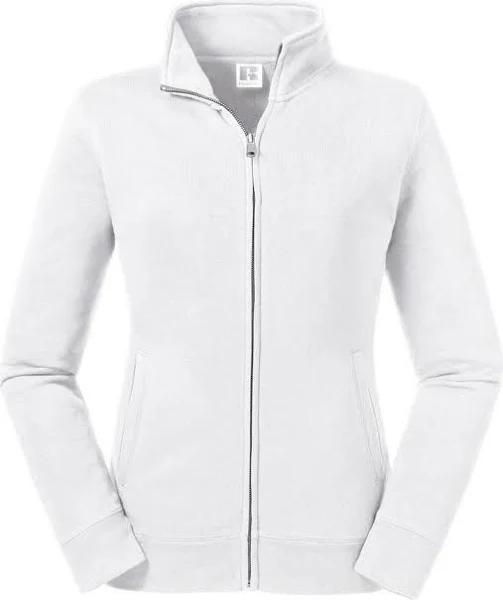 Russell Womens/Ladies Authentic Sweat Jacket White XS