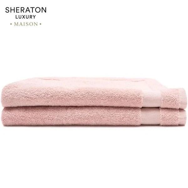 Sheraton Luxury Maison Greenwich 2 Pack Bath Mat - Peach