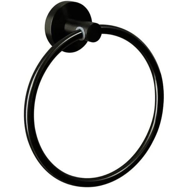 P&P Otus Round Towel Ring, Matte Black