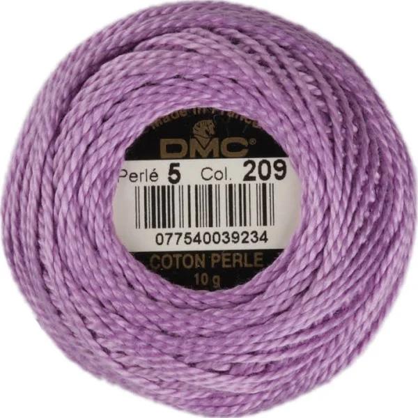 DMC Perle 5 Cotton #209 Dark Lavender 10g Ball 45m