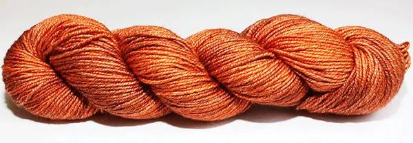 Buy Fiori Dk Hand Dyed Merino Silk at Mooroolbark Wool / The Aussie Knitting Co Raw Sienna - 068