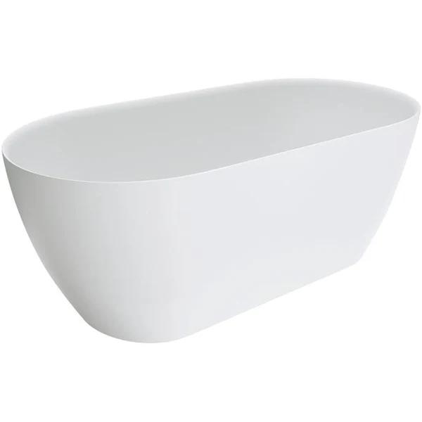 Fienza Kaya Slim Matte White Stone Bath 1500mm