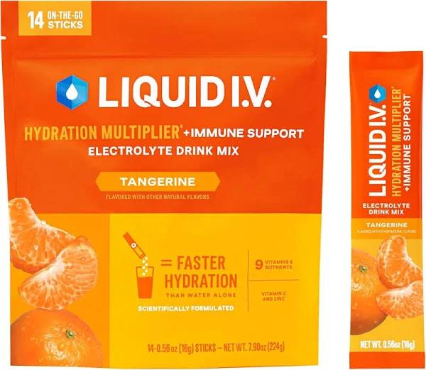 Liquid I.V. Hydration Multiplier+ Immune Support Drink Mix - Tangerine