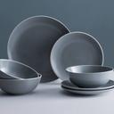 Mason Cash Classic Collection Stoneware 12 Piece Dinner Set Grey