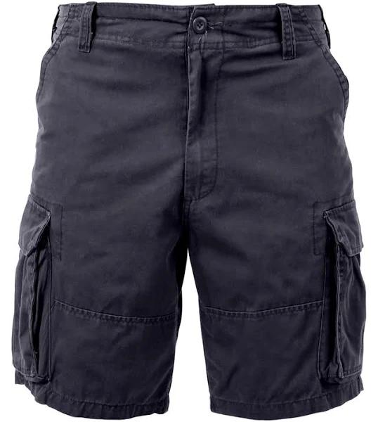 Rothco - Vintage Solid Paratrooper Black Cargo Shorts