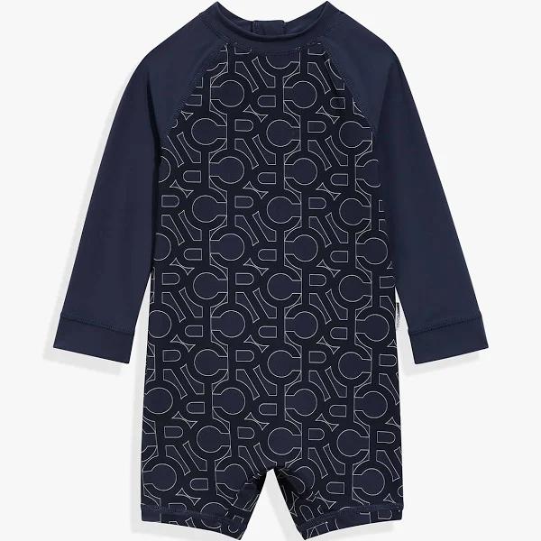 Country Road Boys Recycled Nylon Blend Logo Swimsuit Navy in Size 3-6 Months