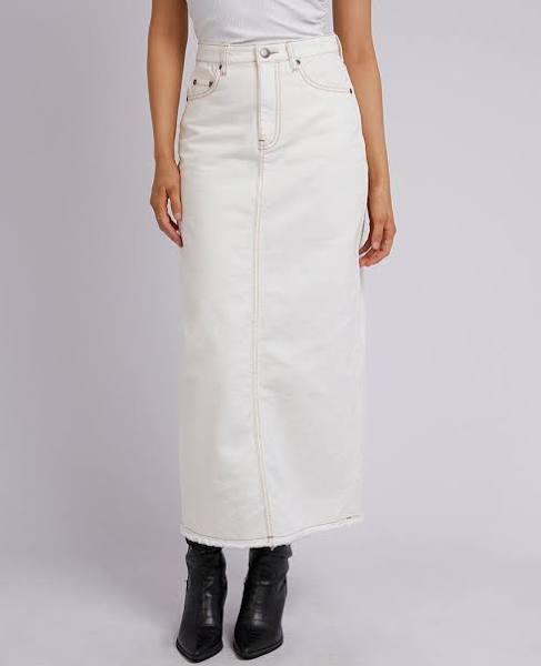 All About Eve - Womens Skirts - Ray Denim Maxi Skirt Vintage White