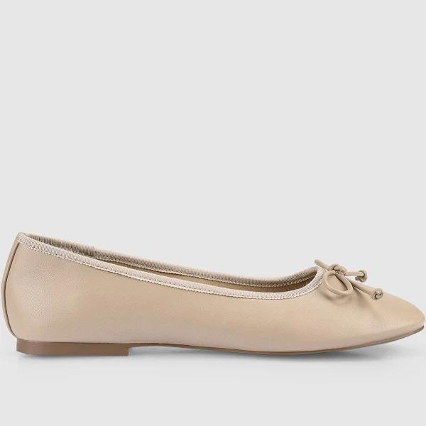 Siren Women's Ballet Flats - Nude Leather 38