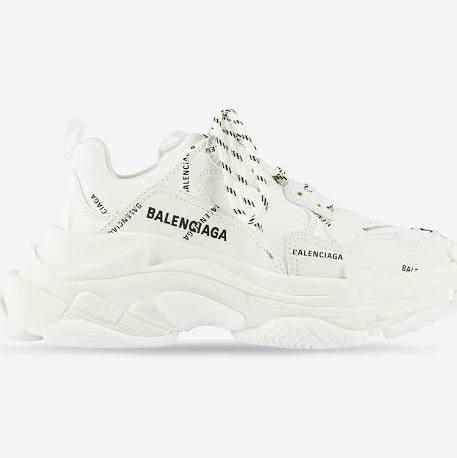 Balenciaga, Triple S Sneakers, Women, White, AU 3, Sneakers, Materialmix