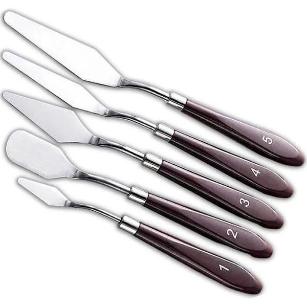 Cake Cream Spatula 5 Pcs/set Stainless Steel Frosting Spatula Baking Pastry Tools