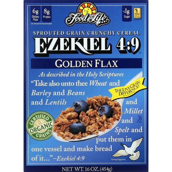 Ezekiel 4:9, Sprouted Whole Grain Cereal, Golden Flax - Food For Life