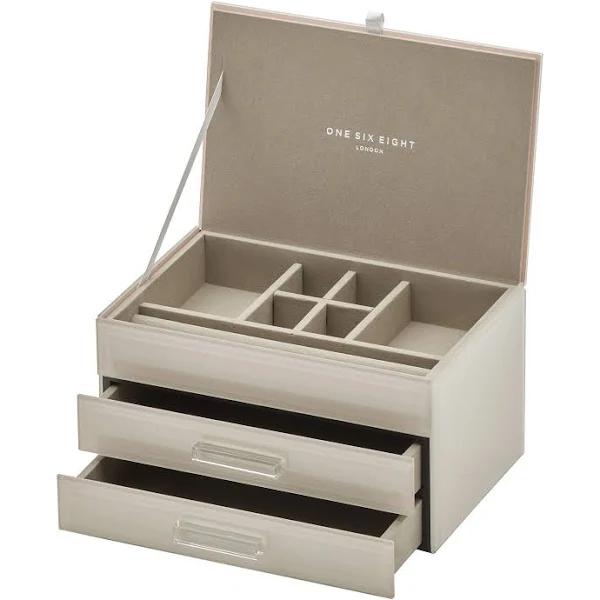 Gabriella Nude Medium Jewellery Box