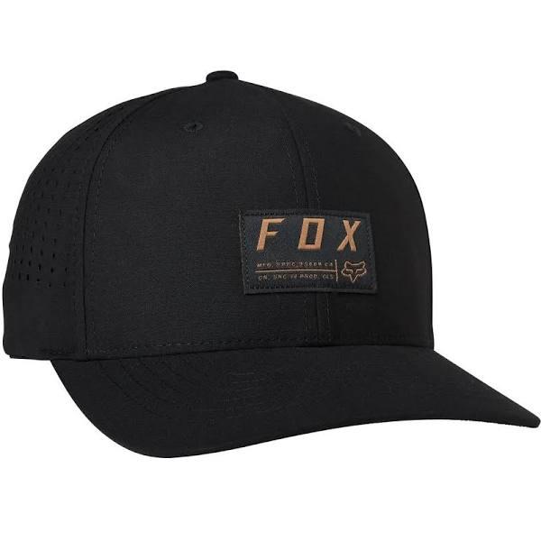 Fox - Black Flexfit Cap - Non Stop Tech Black Flexfit @ Hatstore