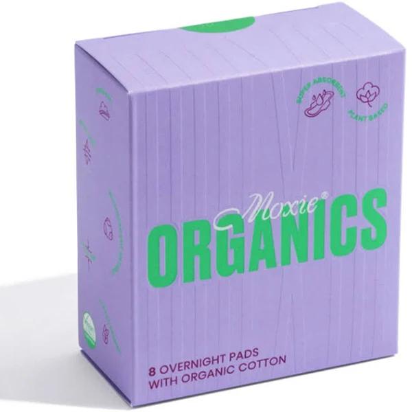 Moxie Organics Overnight Pads 8 Pack