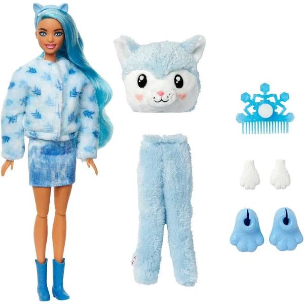 Barbie Cutie Reveal Snowflake Sparkle Doll Husky