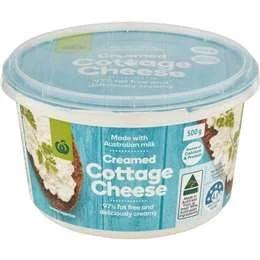 Woolworths Creamed Cottage Cheese 500g