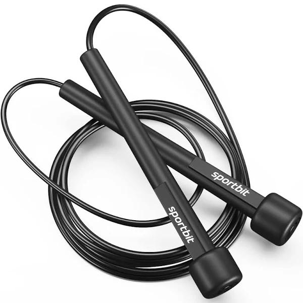 SPORTBIT Jump Rope - Adjustable - for Speed Skipping - with Bag & Excercise E-book | Exercise & Fitness