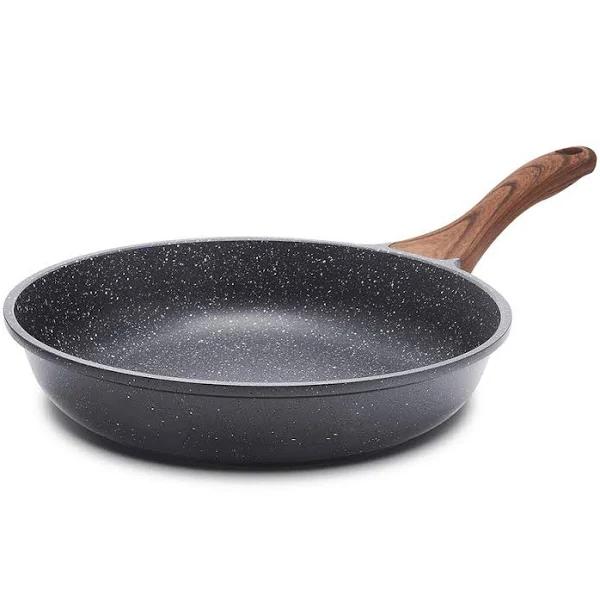 SENSARTE 32cm Nonstick Frying Pan Skillet, Swiss Granite Coating Omelette Pan, Healthy Stone Cookware Chef's Pan, PFOA Free