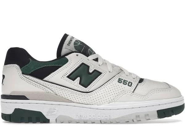 New Balance Beige & Green 550 Sneakers