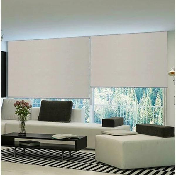 Pasadena Room Darkening Roller Blinds 220cm Drop Vanilla