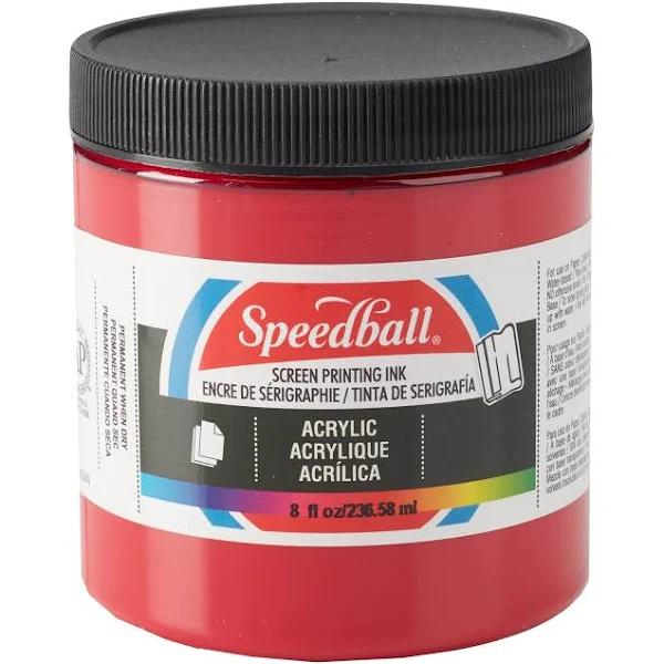 Speedball 8 oz. Acrylic Screen Printing Ink Dark Red