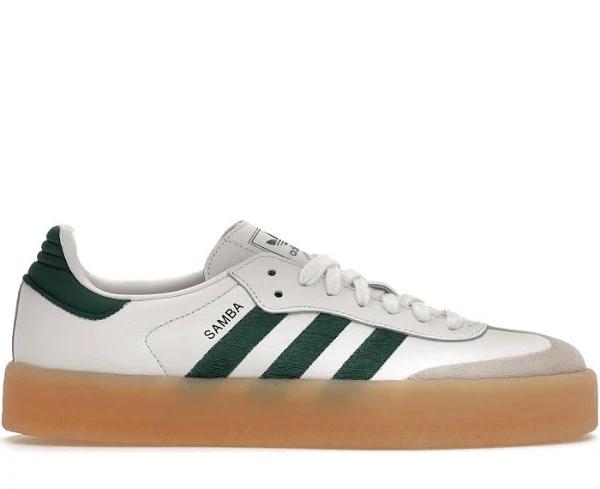 Adidas Sambae White Collegiate Green Gum (Women's)