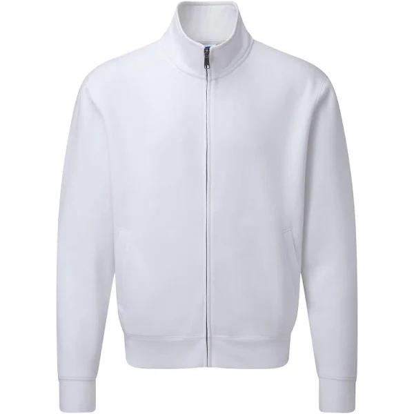 Russell Mens Authentic Full Zip Jacket (White) (XS)