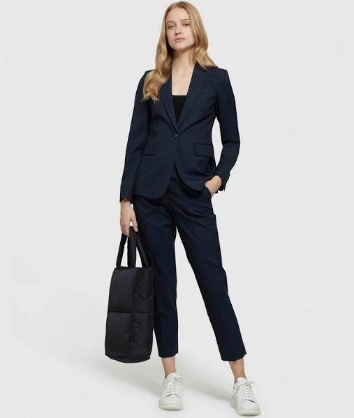 Oxford Lola Linen Jacket in Navy Dark Navy 8