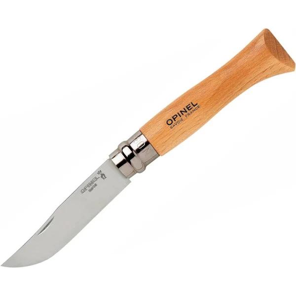 Opinel 8VRI Stainless Knife With Sheath