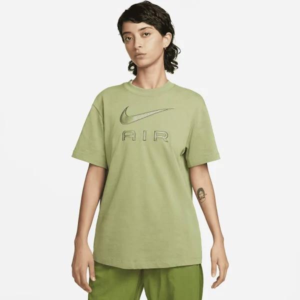 Nike Women's Nike Air Boyfriend Tee / T-Shirt / Tshirt - Alligator Olive