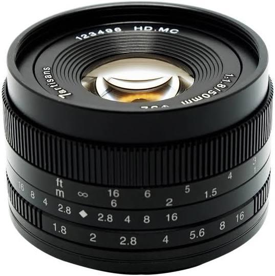 7artisans 50mm f/1.8 to f/16 Lens For Canon(EF-M Mount)