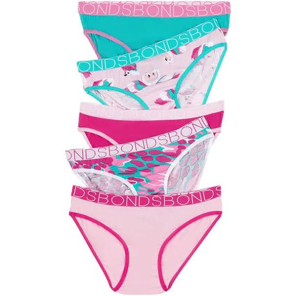 Bonds Girls Bikini 5 Pack Size: 4/6