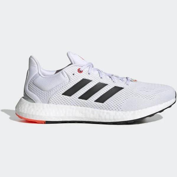 adidas-Pureboost 21 Shoes-Men-Cloud White / Core Black / Solar Red-8