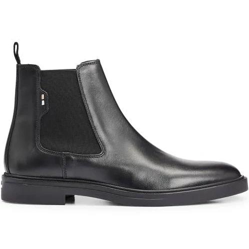 Boss Calev Chelsea Boot in 001 Black, Size 39 EU