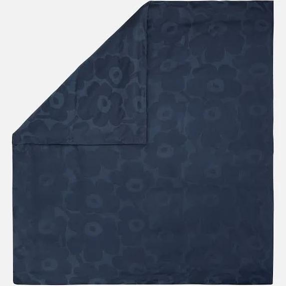 Marimekko Unikko Duvet Cover 210 x 210 cm dk.blue,blue Onesize