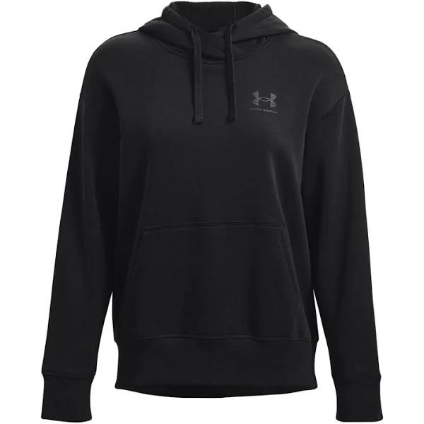 Under Armour Womens Rival Fleece Oversized Hoodie Black XS @ Rebel Active