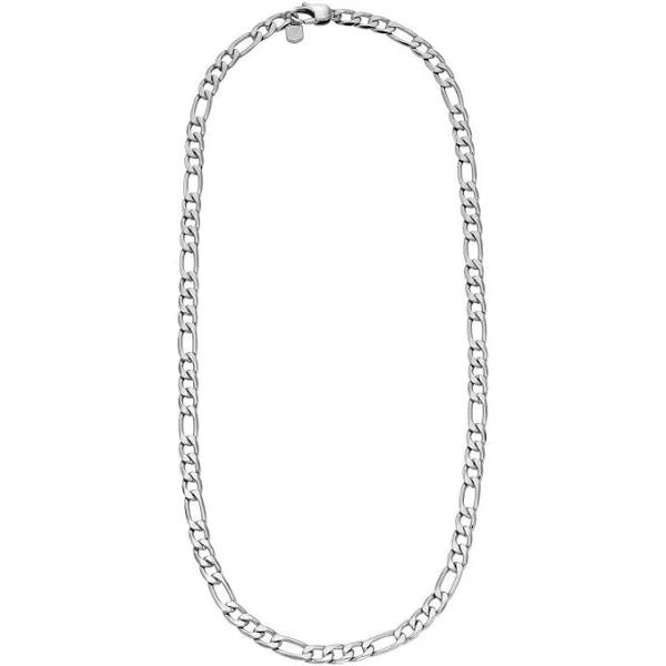 Fossil Men's Jewelry Necklace, Silver, Stainless Steel