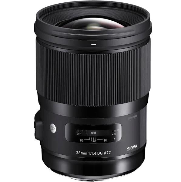 Sigma 28mm f/1.4 DG HSM Art Lens For Nikon F